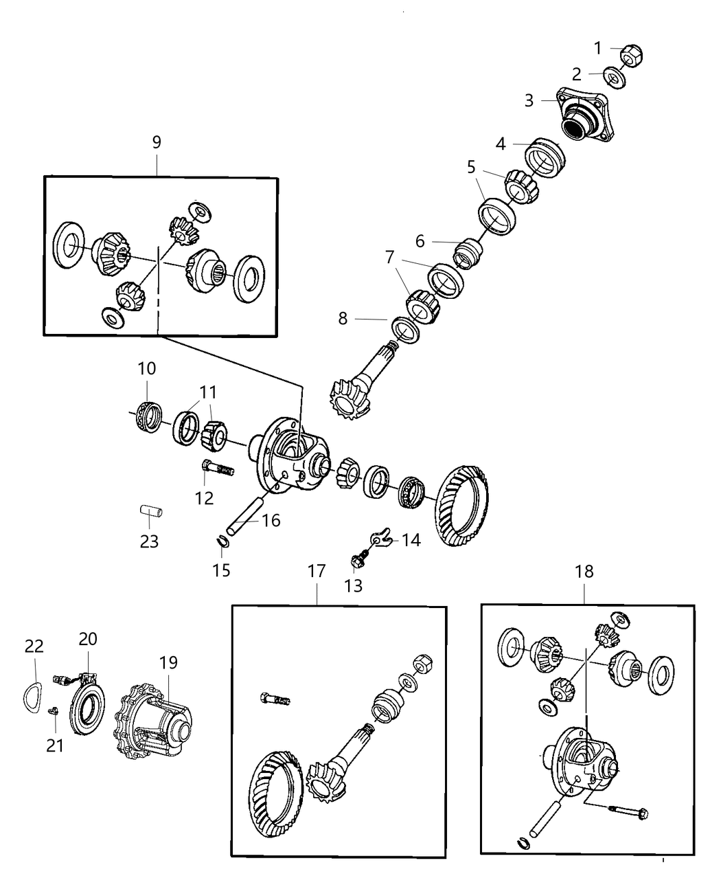 Mopar 68305291AA Shaft-Differential PINION