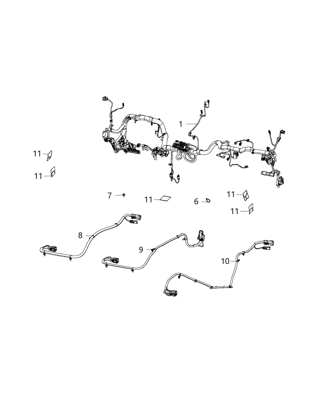 Mopar 68341720AC Wiring-Instrument Panel