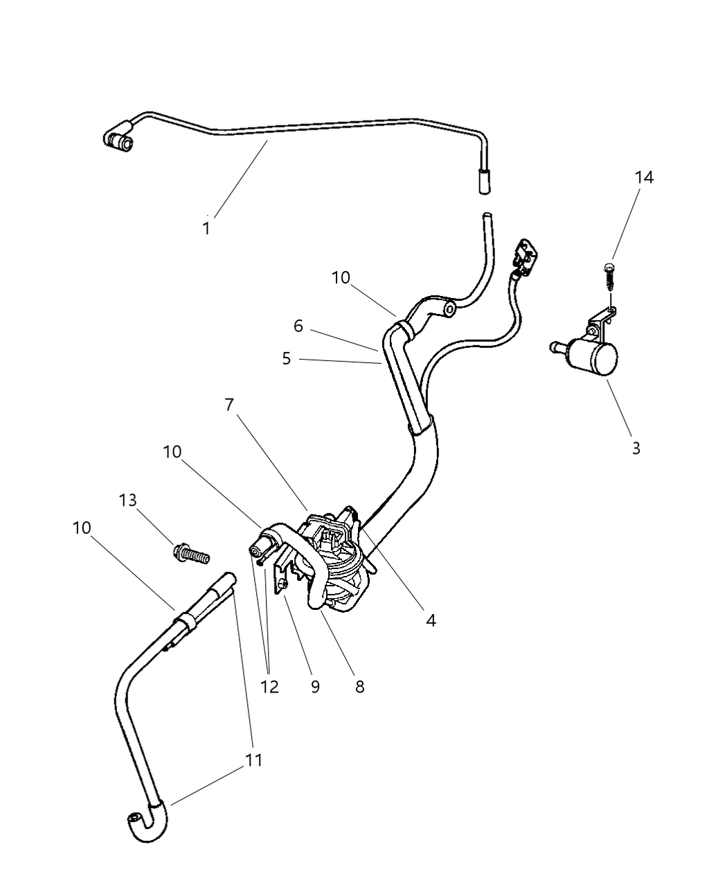 Mopar 4861061AB Hose