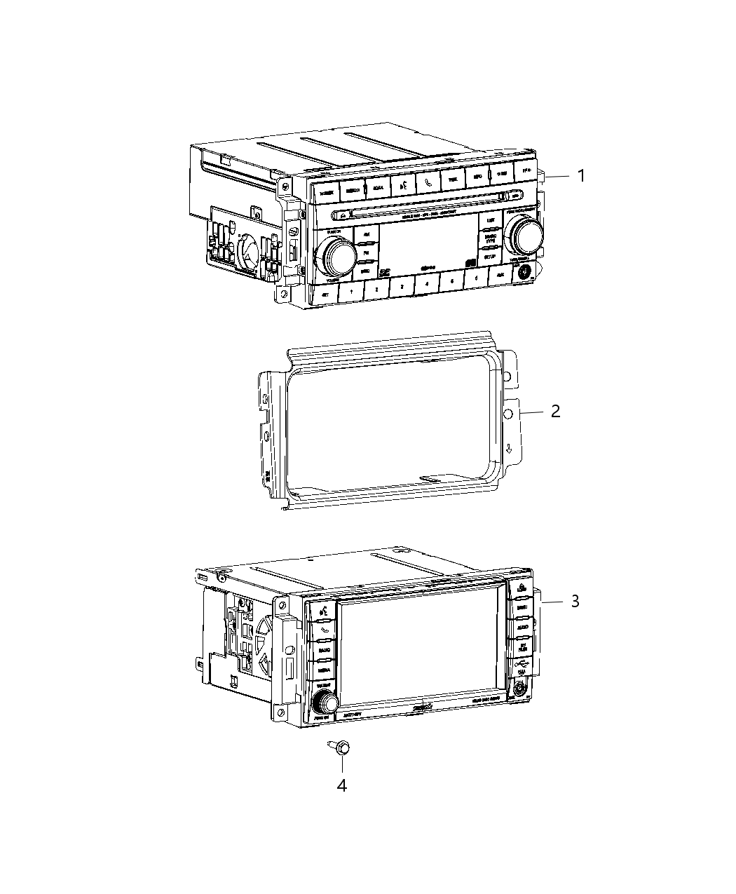 Mopar 68259486AA Radio-Multi Media