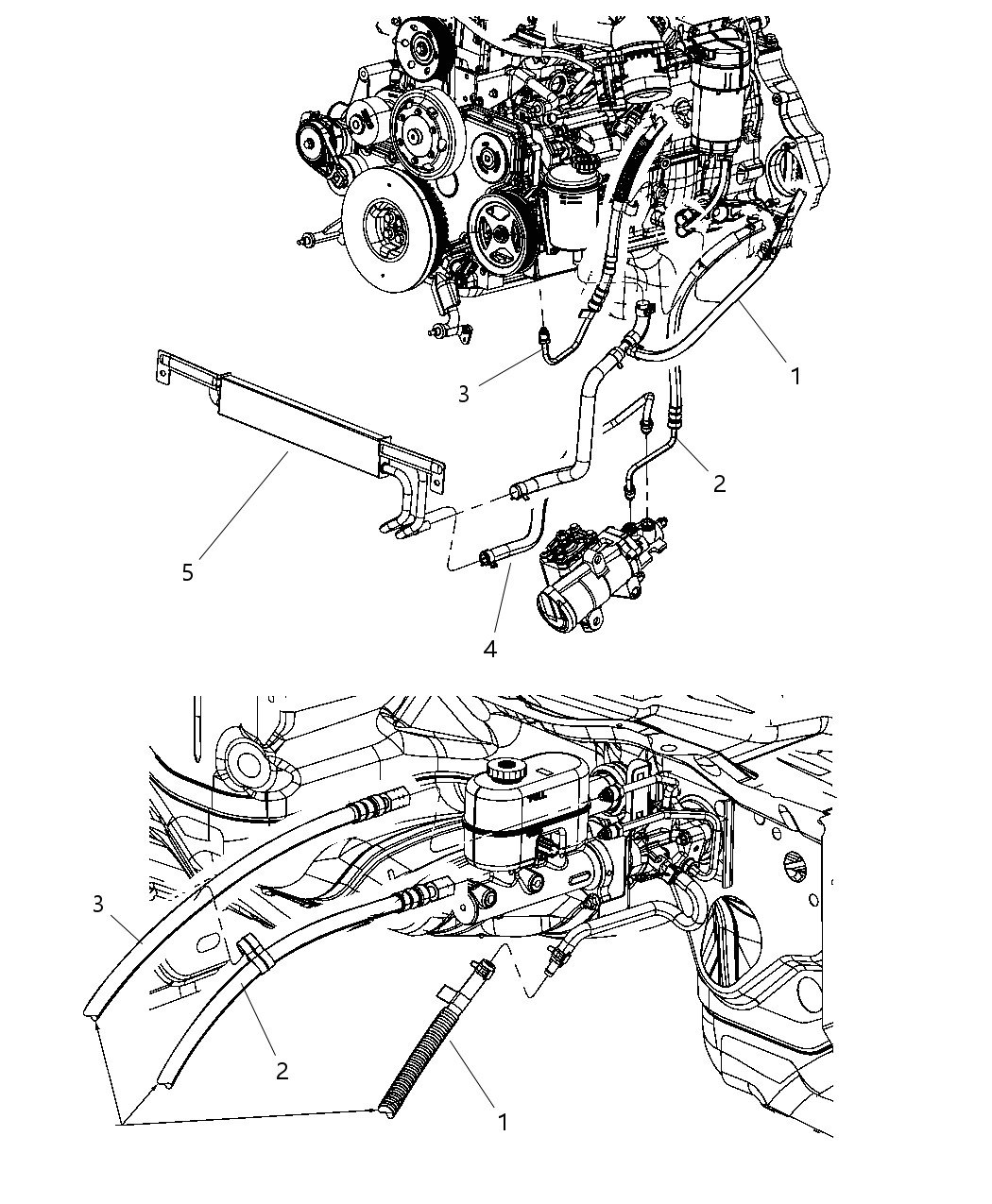 Mopar 52855634AF Line-Power Steering Pressure