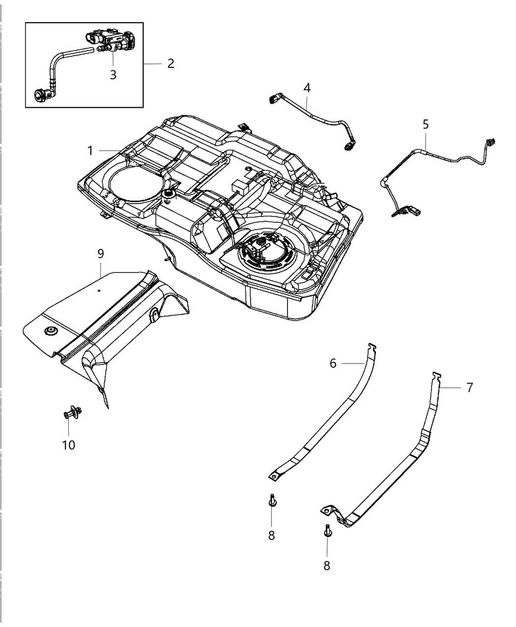 Mopar 68087986AA Tube-Fuel Vapor RECIRCULATION