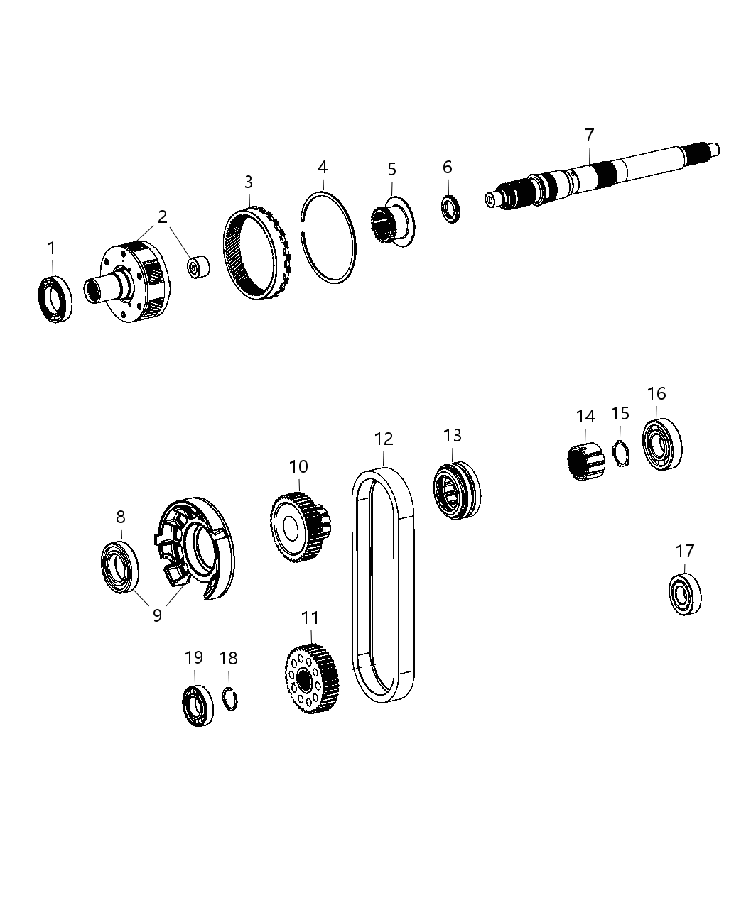 Mopar 68161355AA Shaft-Transfer Case