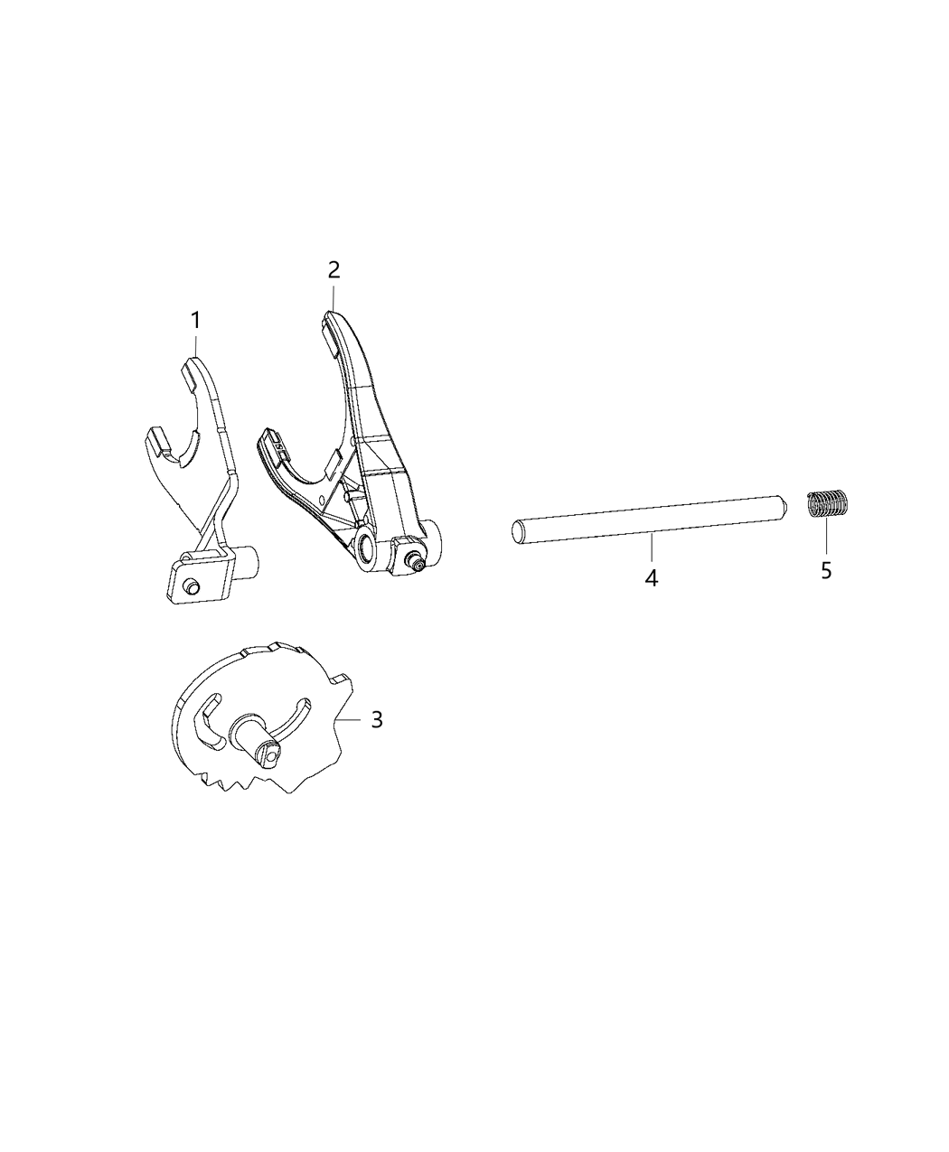 Mopar 68385086AB Fork-Transfer Case Mode Shift