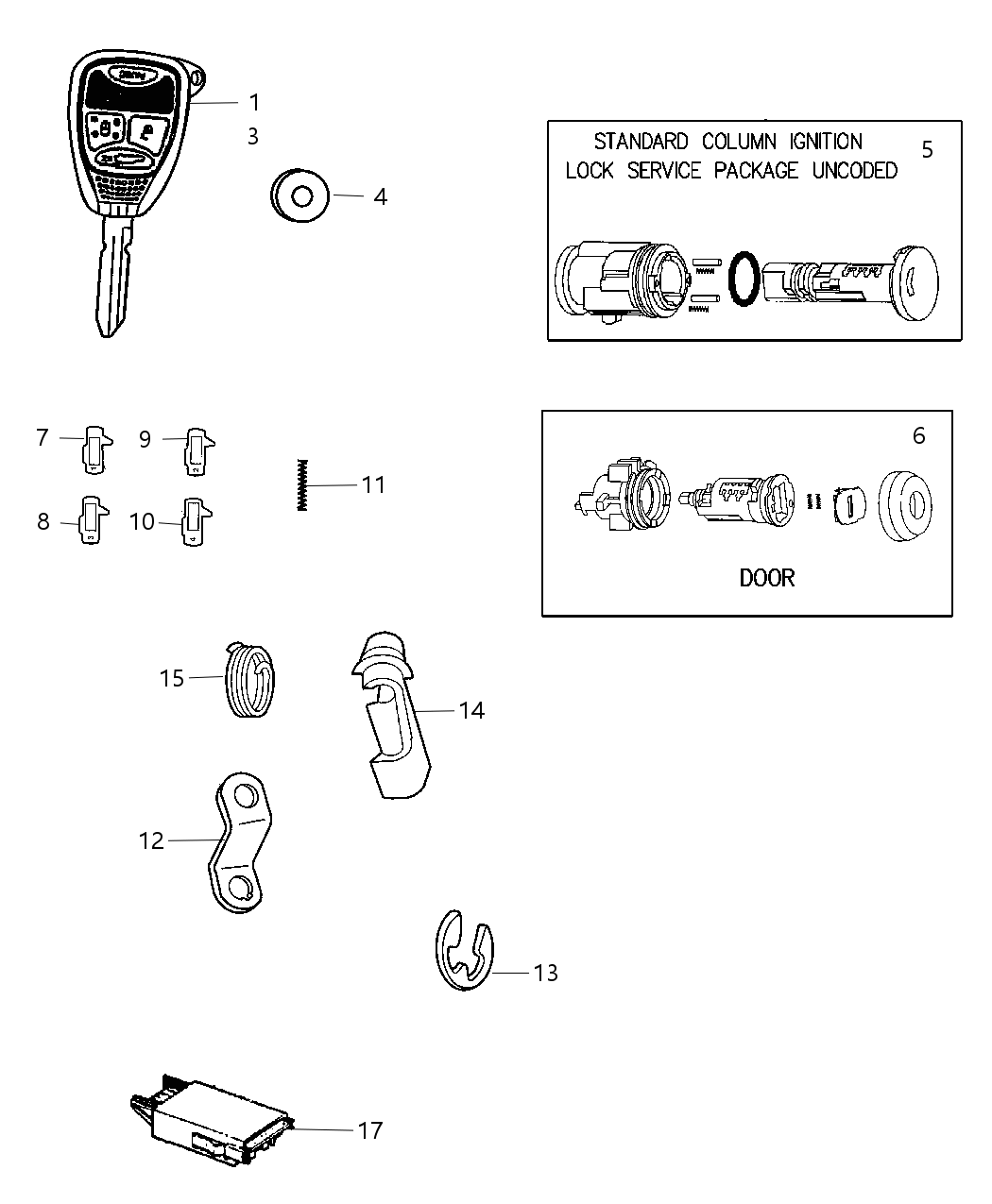 Mopar 55360659AA Bracket-Door Inside