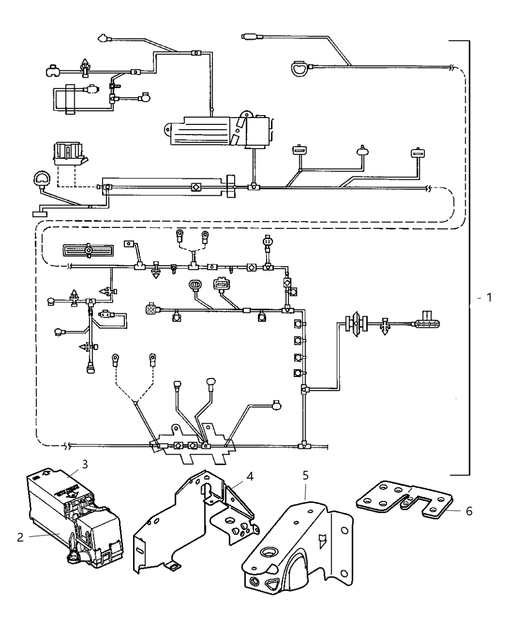 Mopar 4608735AB Wiring Headlamp to Dash