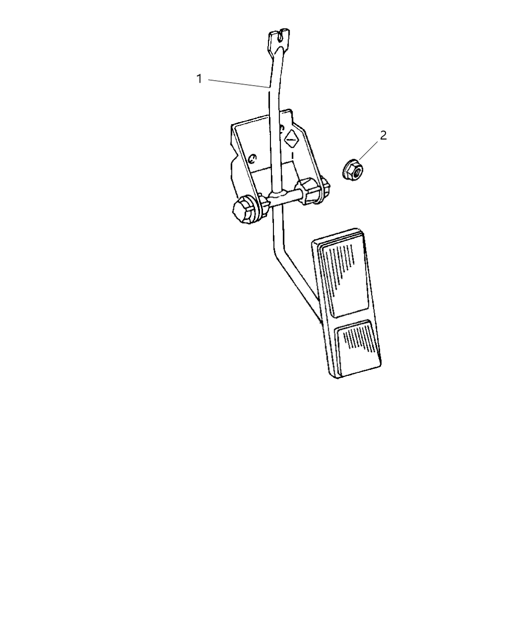 Mopar 55366969AA Clip-Accelerator Cable