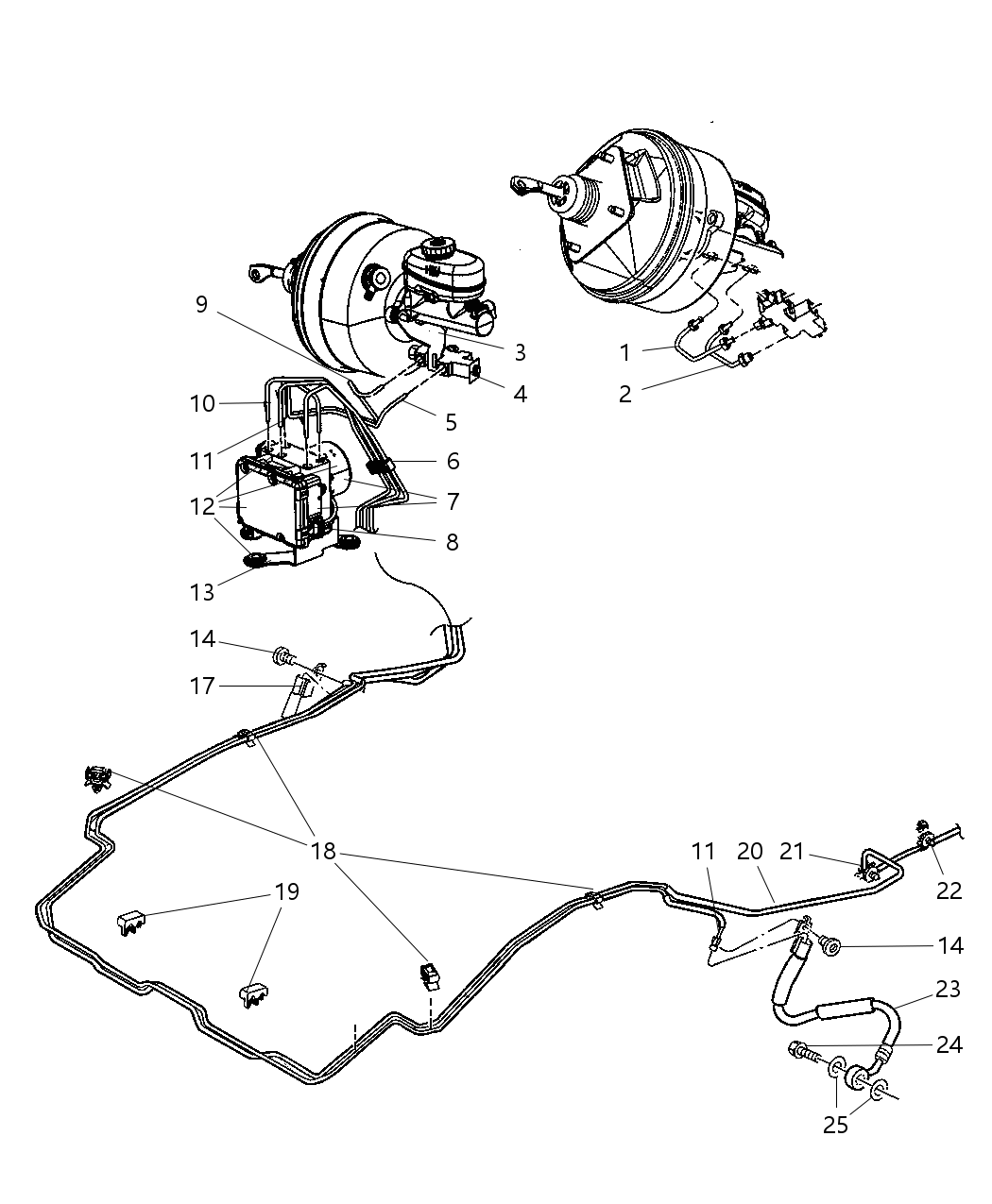 Mopar 52060330AA Clamp-Brake Line