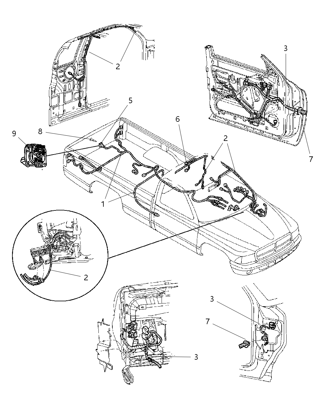 Mopar 56021598AB Wiring-License Lamp