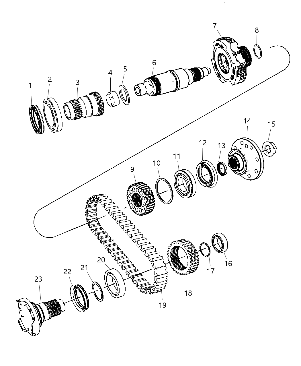 Mopar 5143718AA Shaft-Transfer Case