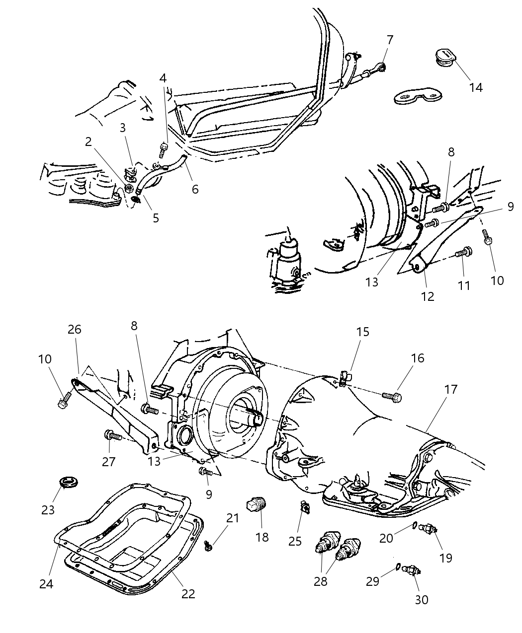 Mopar 4863884AF Seal Pkg-Transmission