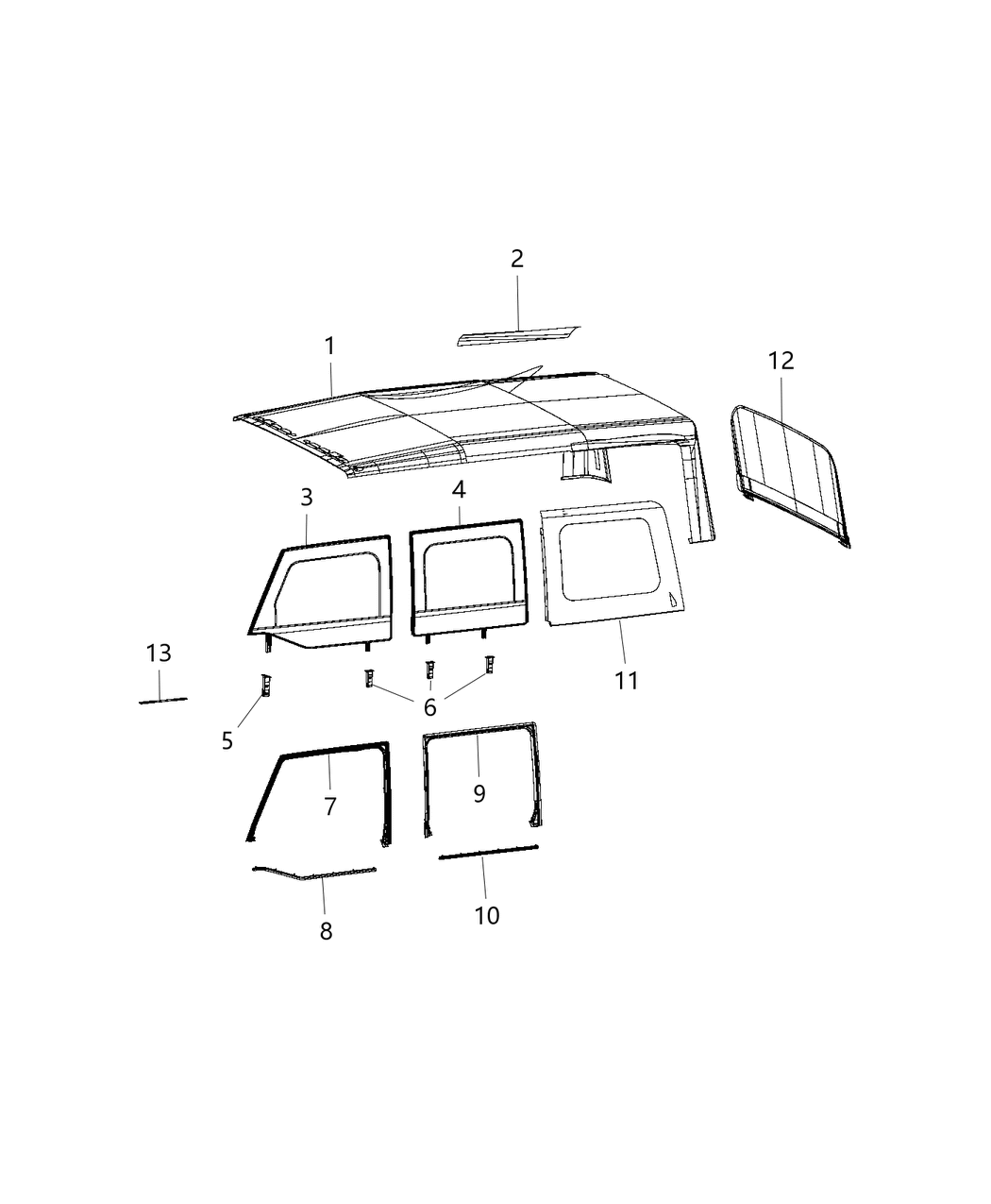 Mopar 1XZ96FX9AE Window-Quarter