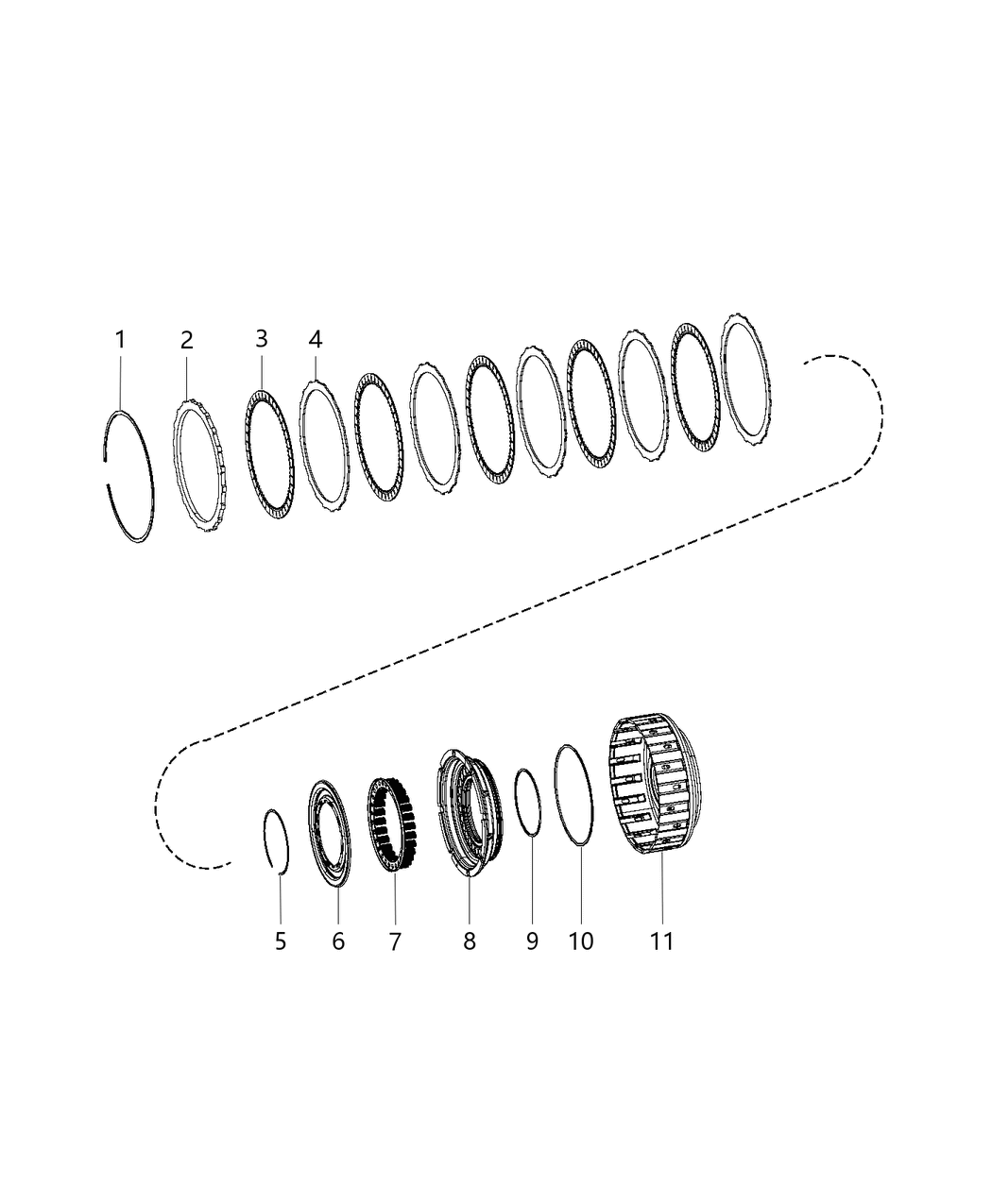 Mopar 68244837AA Plate-Transmission O/DRIVE Clutch