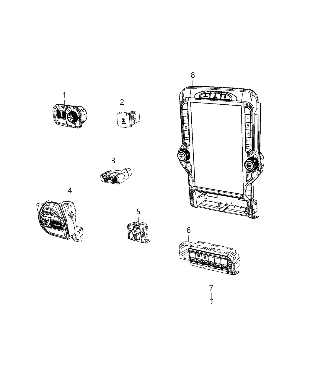 Mopar 68476042AA Switch-Instrument Panel