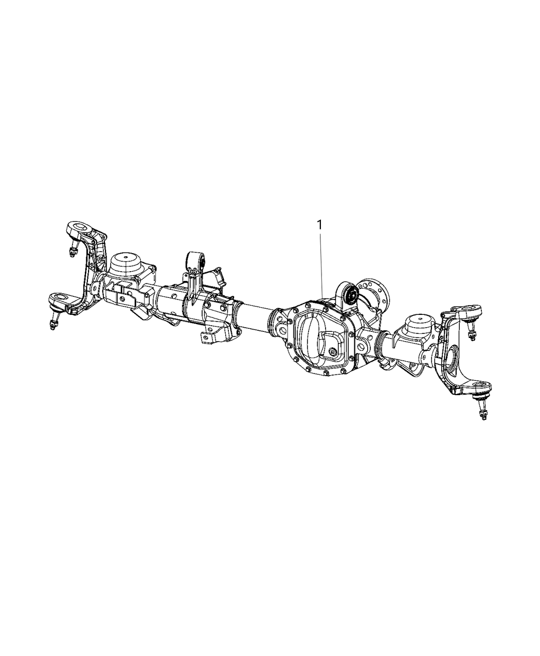 Mopar 68400545AA Axle-Service Front