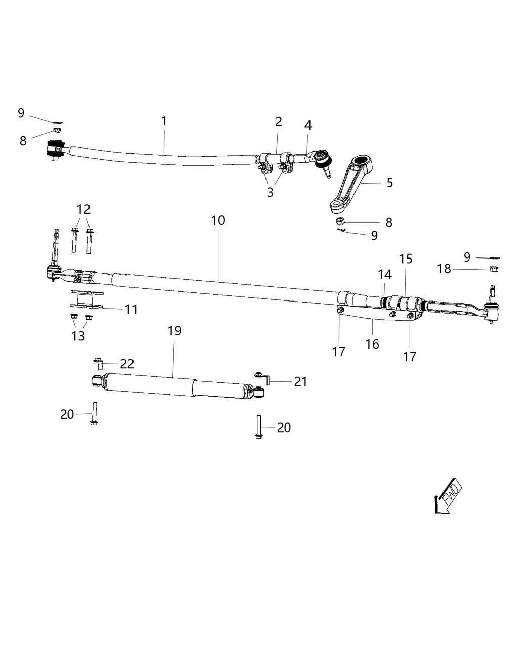 Mopar 68079623AA Pin-Roll