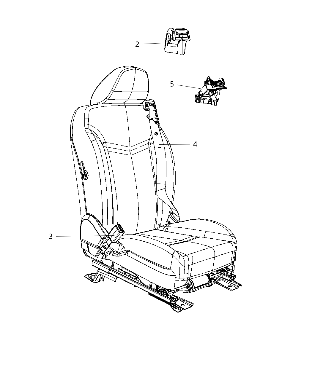 Mopar 1NS461T1AB Belt Assembly