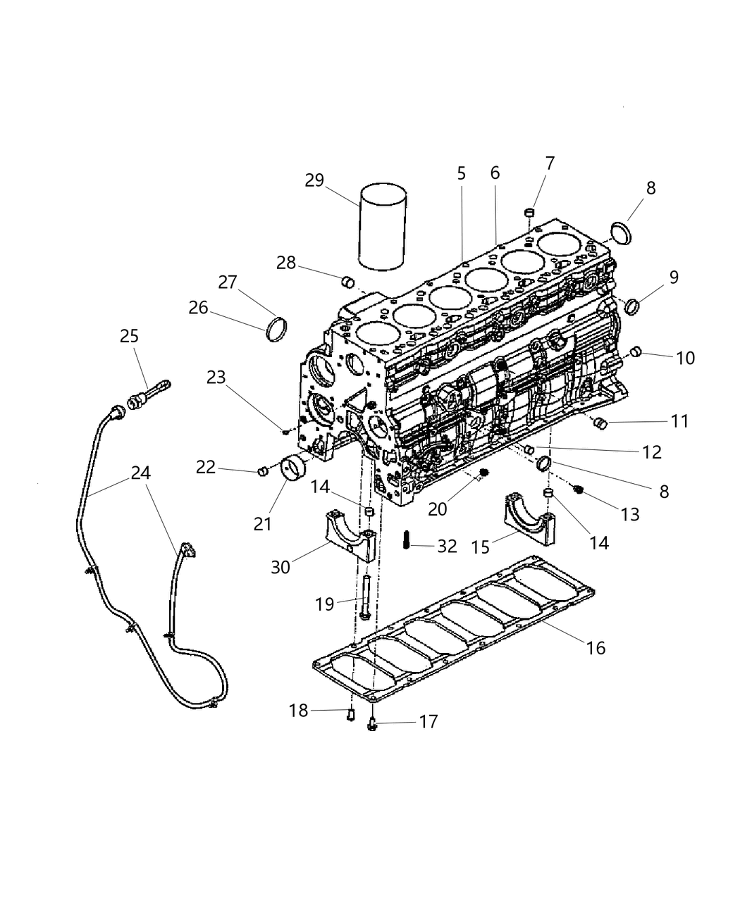 Mopar R5140911AA Engine-Short