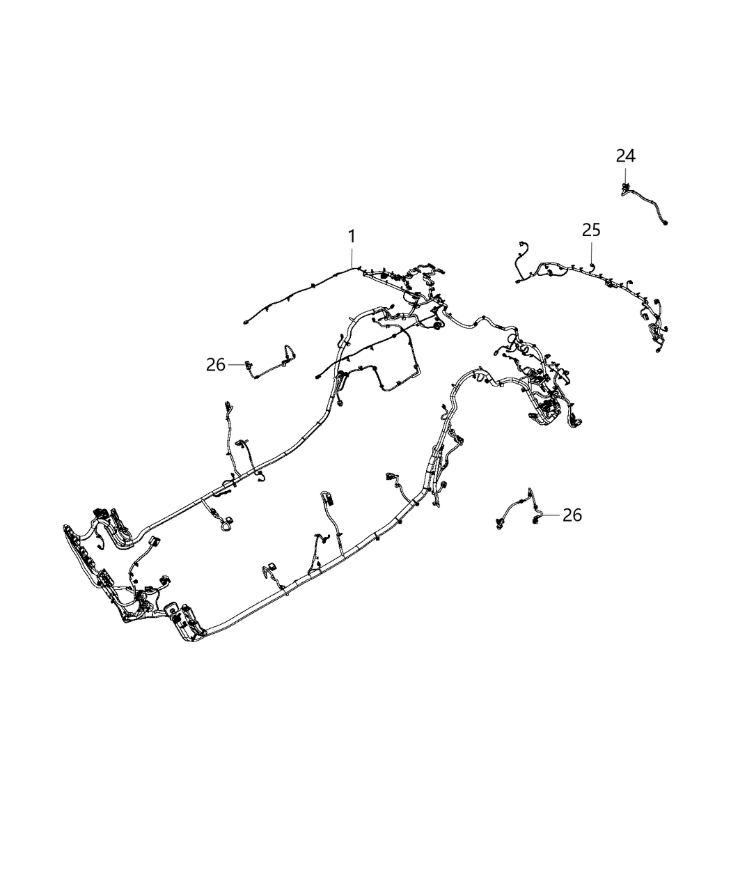 Mopar 68251164AD Wiring-Rear FASCIA