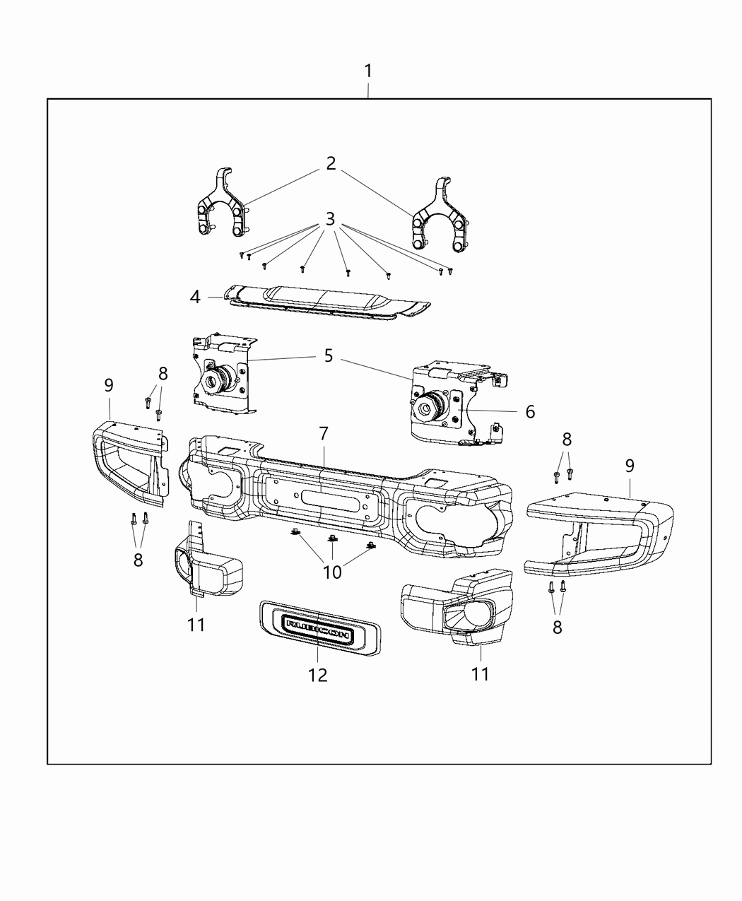 Mopar 68235592AB Bracket-Bumper