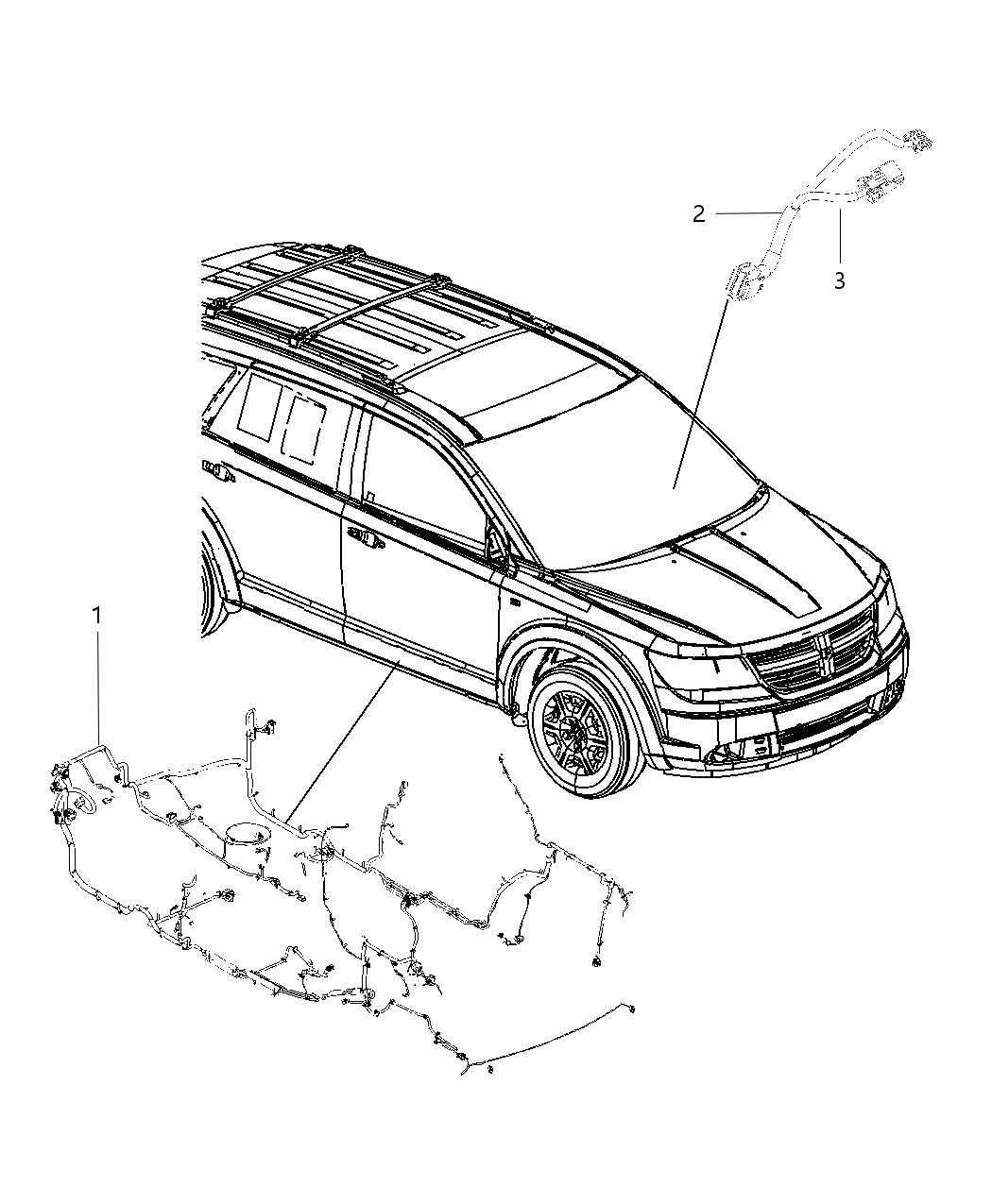 Mopar 68069805AA Wiring-Console