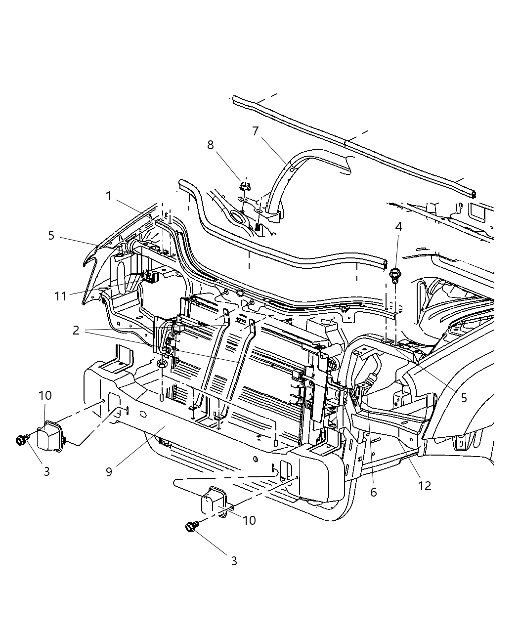 Mopar 68019041AA Bracket-Headlamp