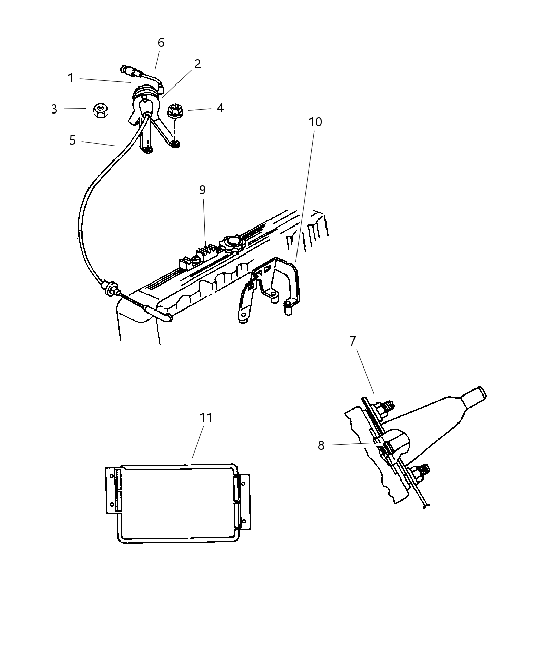 Mopar 4854000 Cable Spd Cruise Control