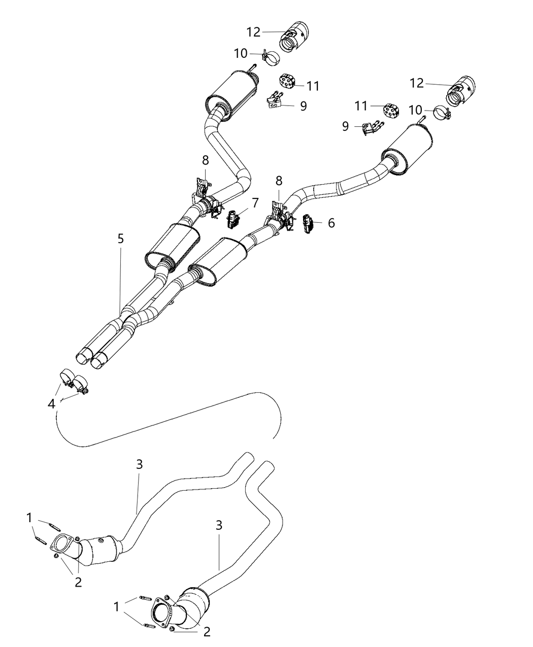 Mopar 68299439AB Bracket-Exhaust