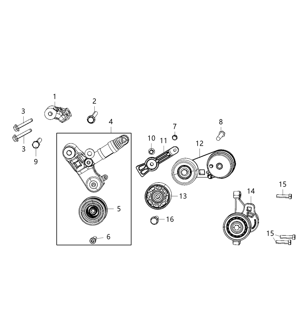 Mopar 68518700AA TENSIONER-TENSIONER