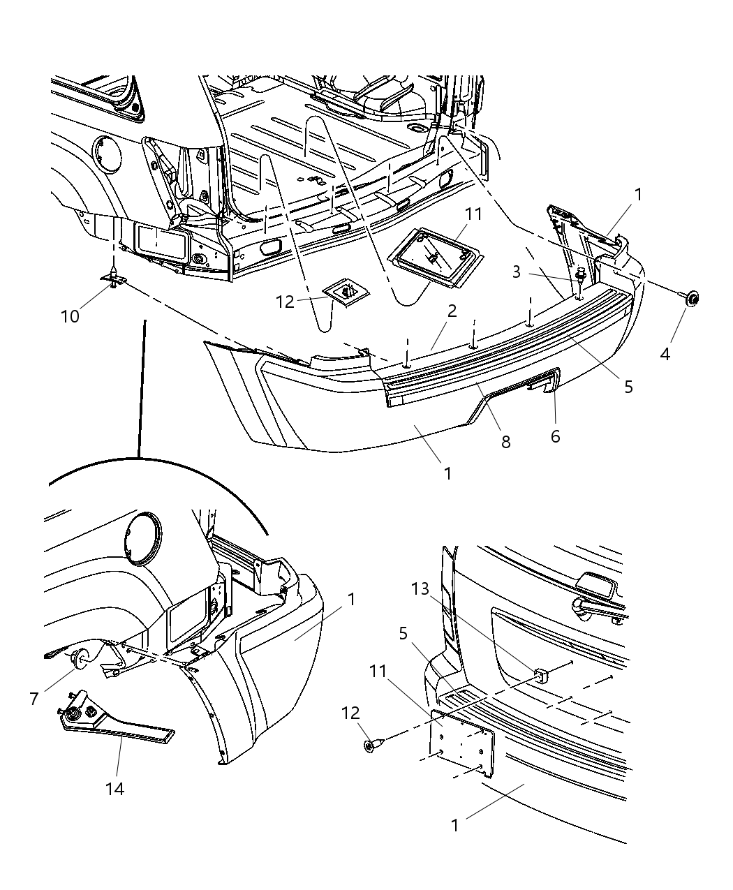 Mopar 5159059AA ABSORBER-Rear Energy