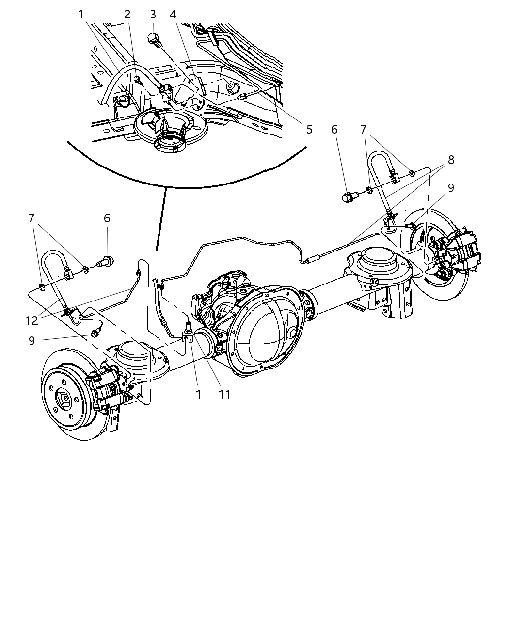 Mopar 52129255AC Bundle-Fuel And Brake Lines