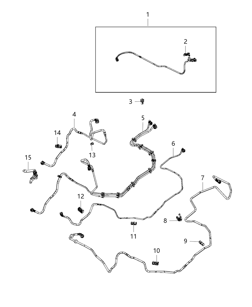 Mopar 68079522AA Clip-Fuel Vapor Hose