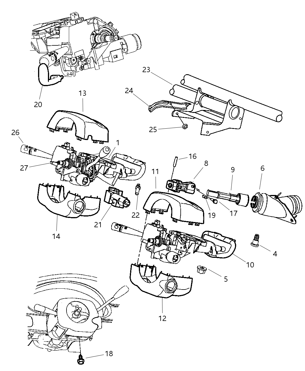 Mopar 5014187AA Trim Ring-Ignition Key Cylinder