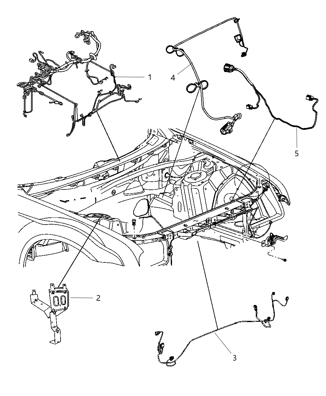 Mopar 4607933AD Wiring-HEADLAMP To Dash