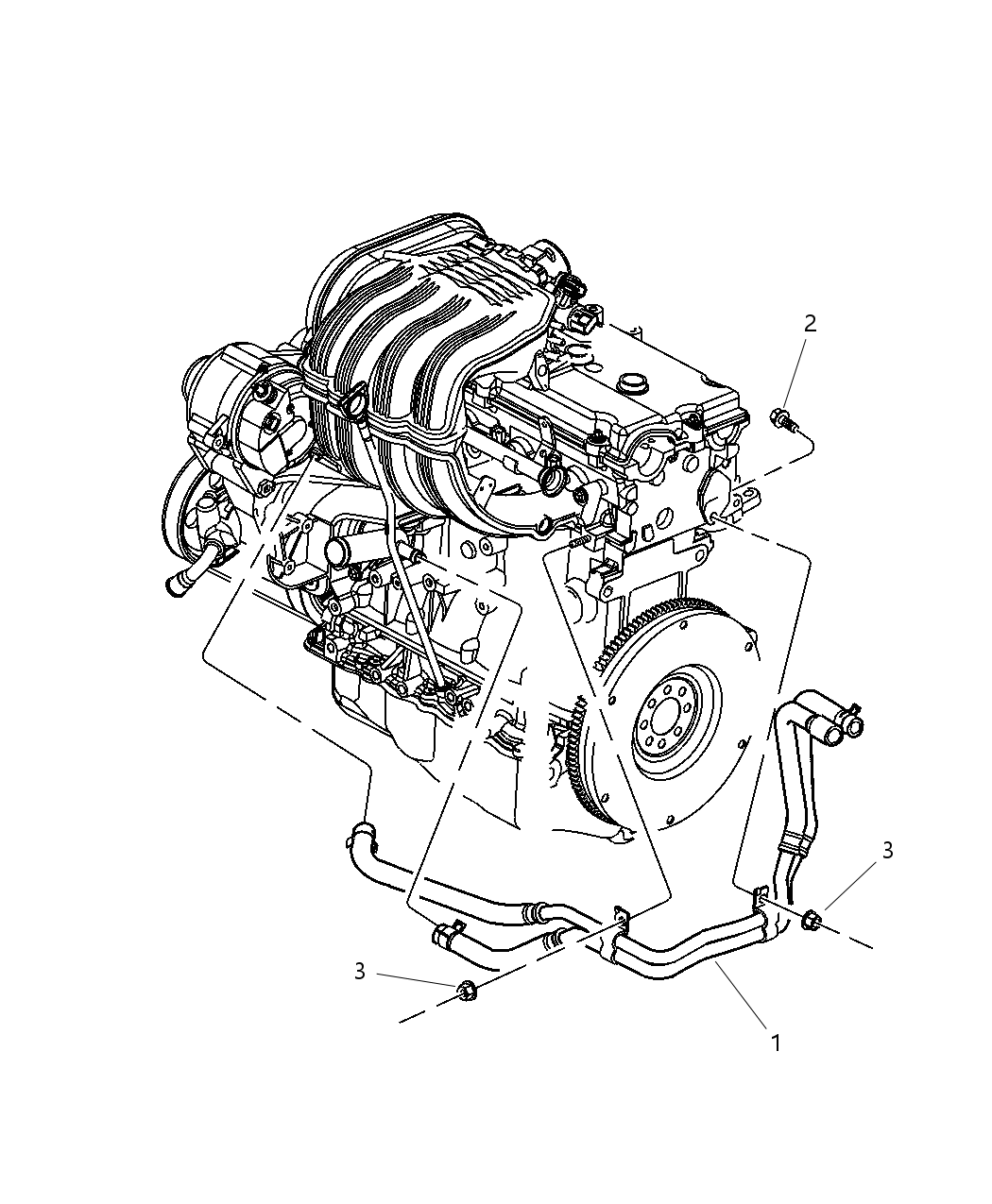 Mopar 55038330AE Hose-Heater Supply