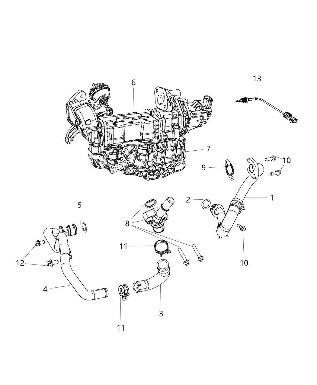 Mopar 68229399AB Support-EGR Cooler