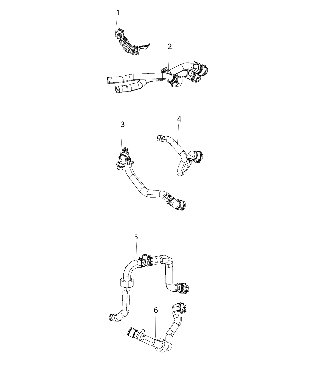 Mopar 68247038AA Hose-Heater Return