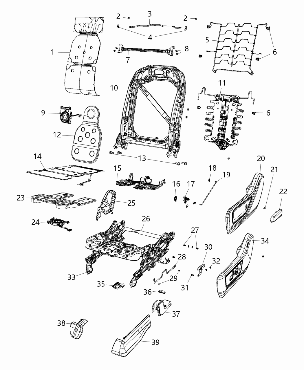 Mopar 5ZF23LC5AB Cover-Seat Track