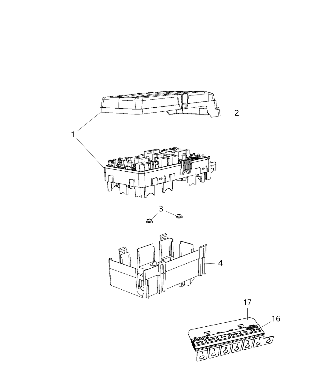 Mopar 68298939AC Power Distribution Center