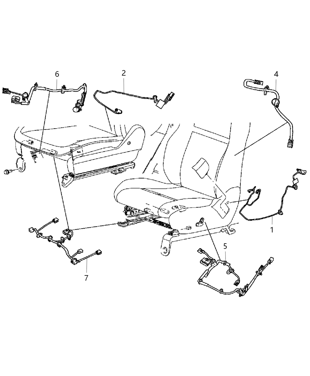 Mopar 68086366AA Wiring-Power Seat