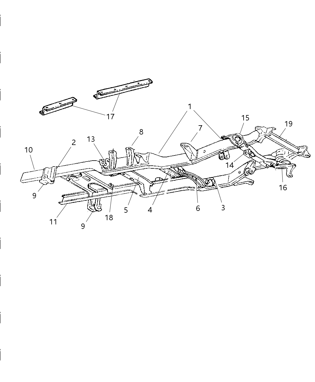 Mopar 52057858AB Rail