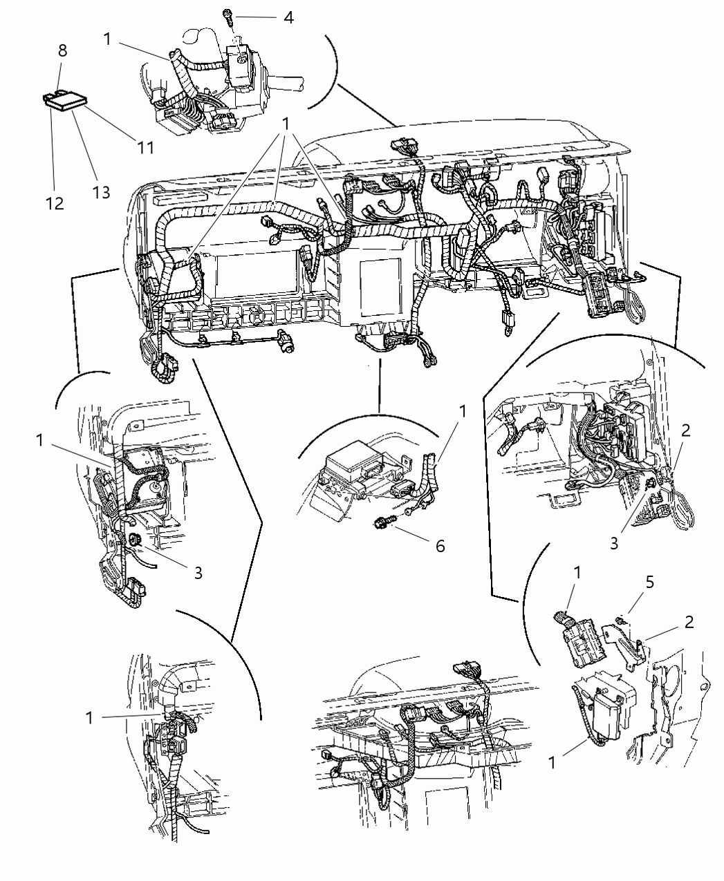 Mopar 56021782AH Wiring-Instrument Panel