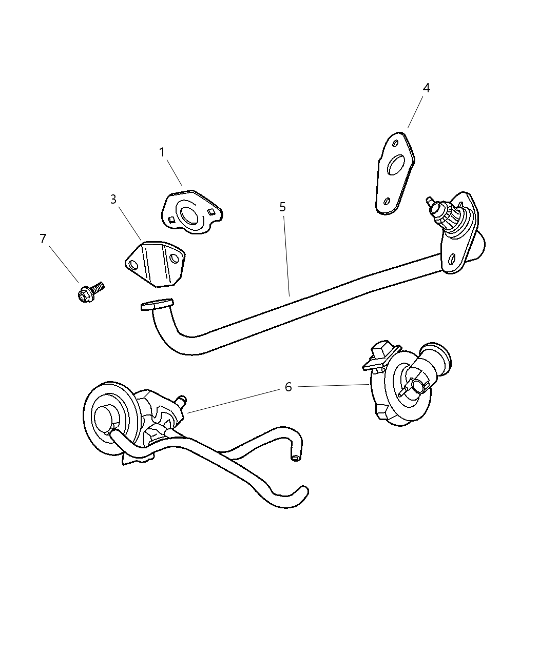 Mopar 4669171AD FLANGE-EGR Tube