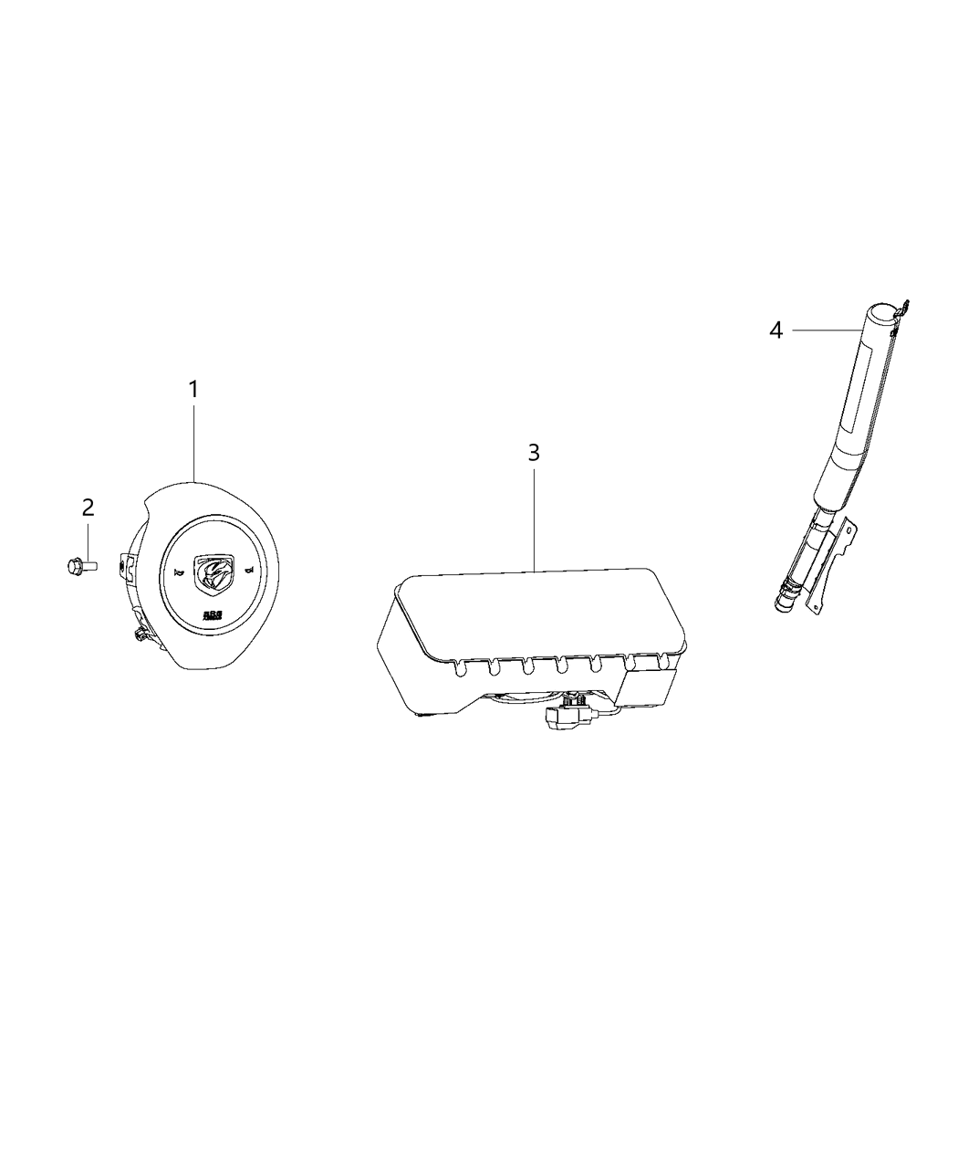 Mopar 5XK65LV5AA Driver Air Bag