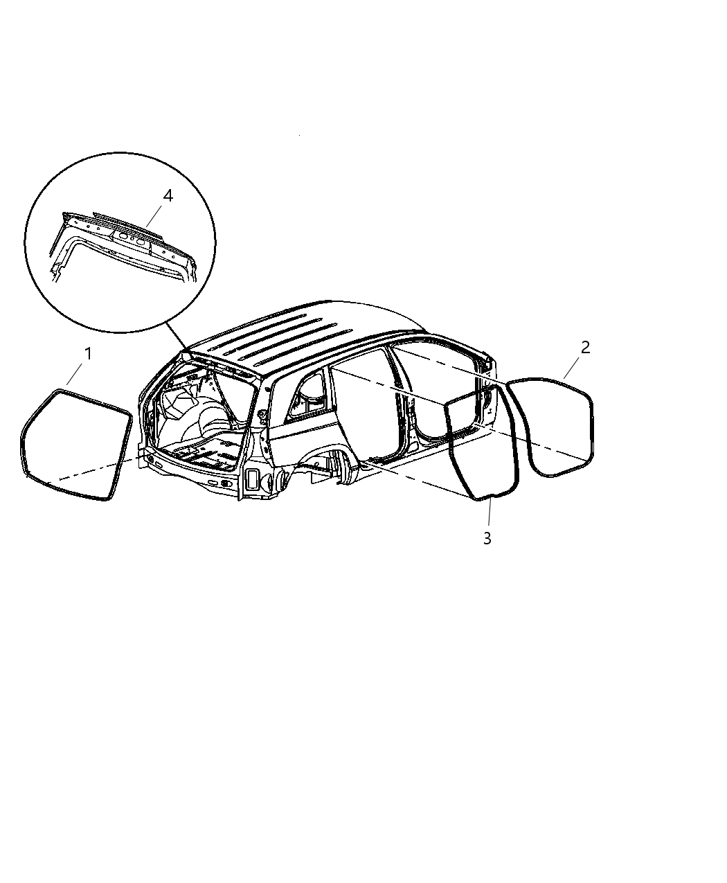 Mopar 5054704AB WEATHERSTRIP-LIFTGATE Opening