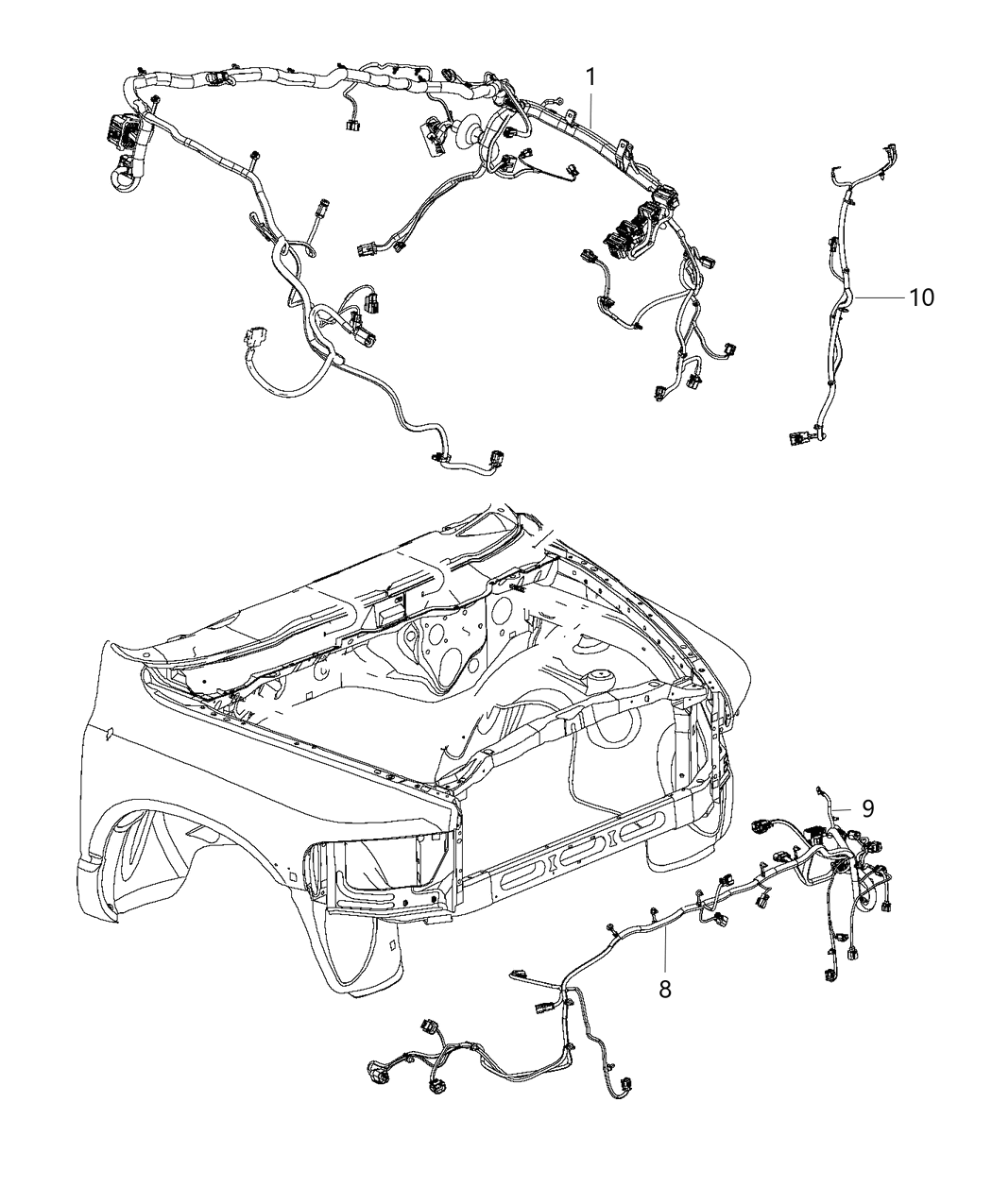 Mopar 68342357AB Wiring-Dash