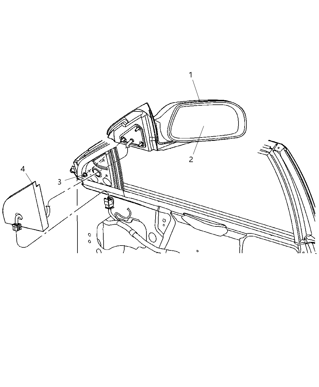 Mopar 5179804AA Glass-Mirror Replacement