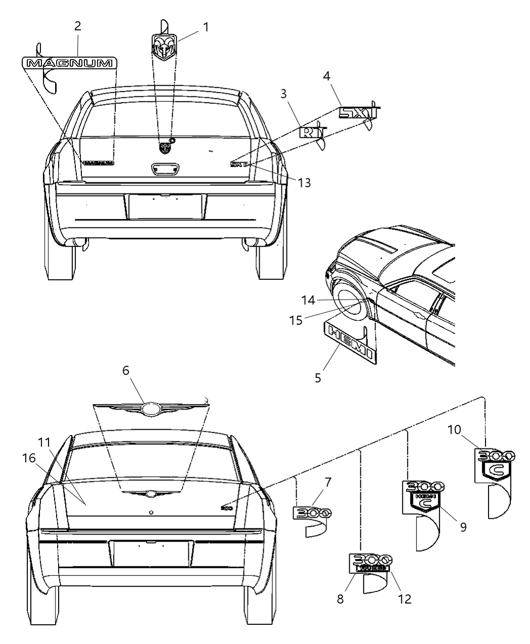 Mopar 4806208AA Nameplate