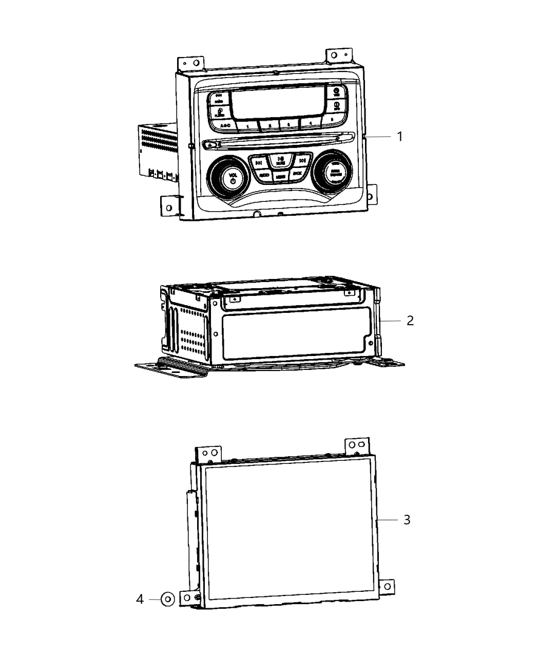 Mopar 5091968AD Radio-Multi Media