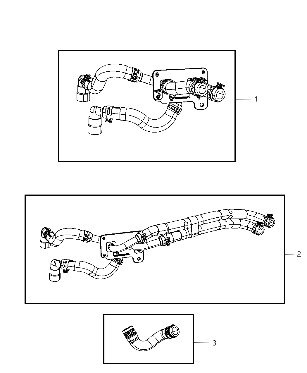 Mopar 55038033AF Hose-Heater Supply And Return